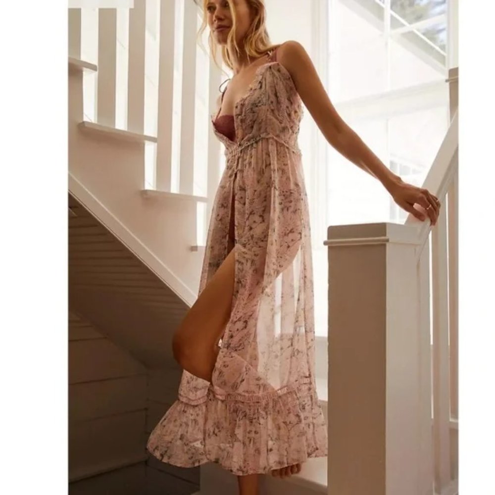 NWT | Anthropologie | Sheer Floral Dress